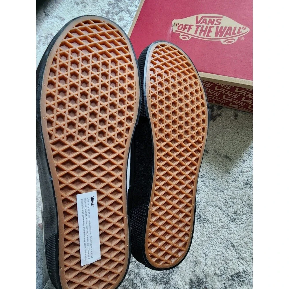 NEW Vans Caldrone Black Outsole Marshmallow White Suede Men's Sneakers Size 8.5 - Picture 7 of 9